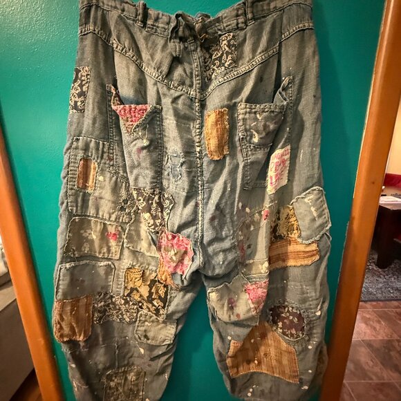 Magnolia Pearl Multicolor Patchwork Boyfriend Jeans - Picture 3 of 6